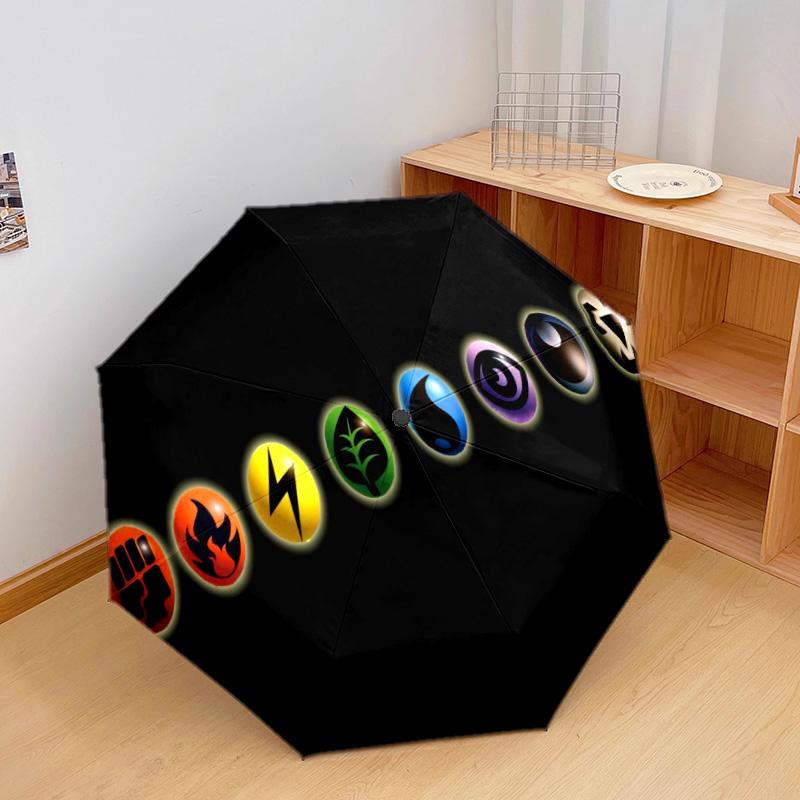 Pikachu Family Hug Joy Folding Umbrella Suitable For All Seasons Travel Umbrella Sun Umbrella Gift