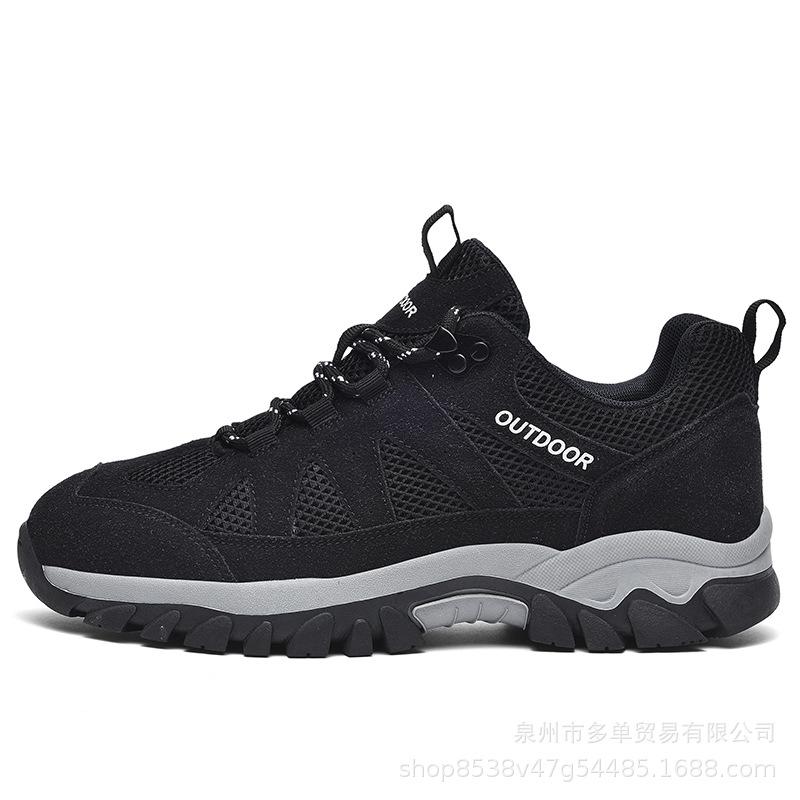 Large size couple shoes four seasons new outdoor running mesh breathable shoes casual hiking shoes