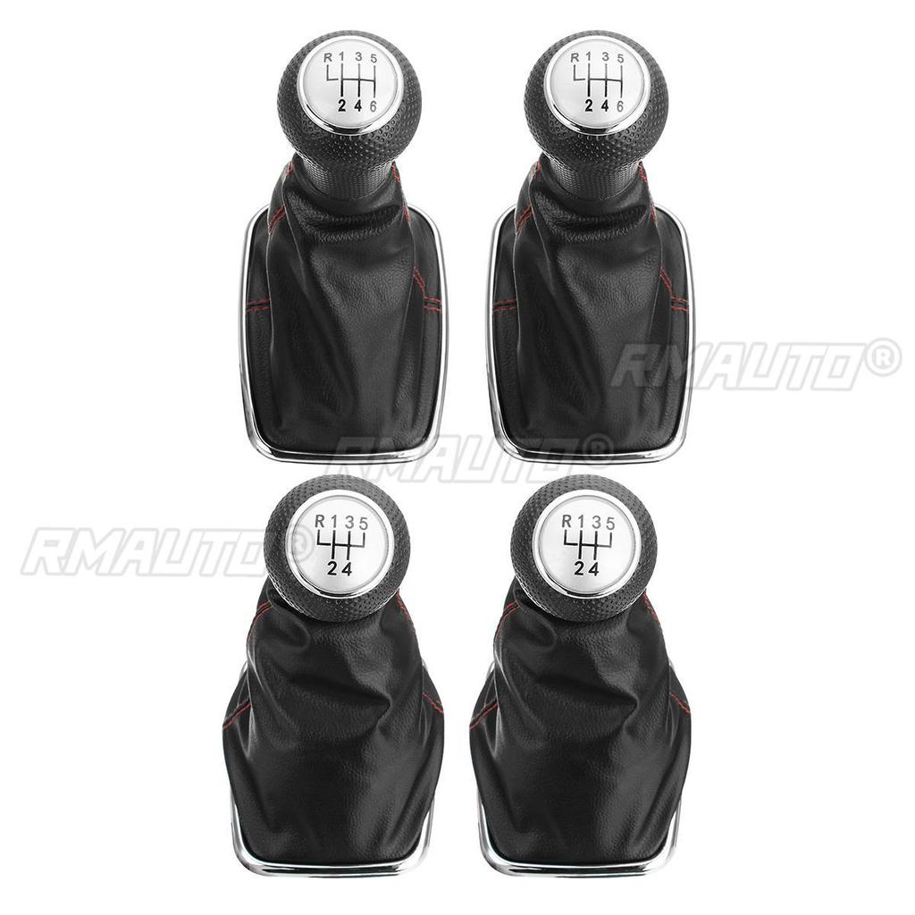 12mm/23mm 5/6 Speed Car Gear Shift Knob W/Gaiter Boot Cover for VW Bora Golf 4 MK4/Jetta GTI 1999-2005