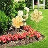 Cata-ventos de Jardim Flor de Colza Catanventos Feitos à Mão Coloridos Pacote de Material de Criação Decoração Portátil para Crianças
