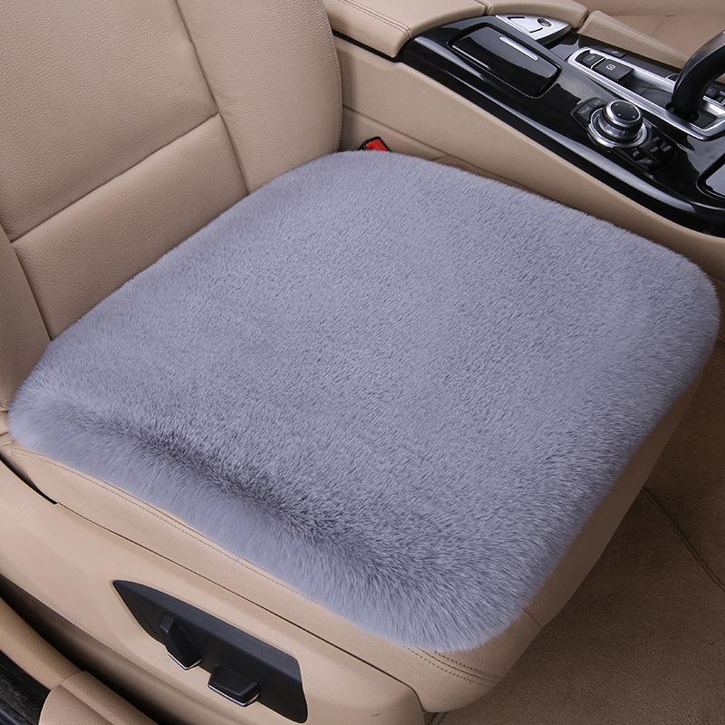

Универсальная зимняя подушка для сиденья автомобиля с имитацией кролика, женский чехол для сиденья автомобиля, утолщенный, очень мягкий и теплый