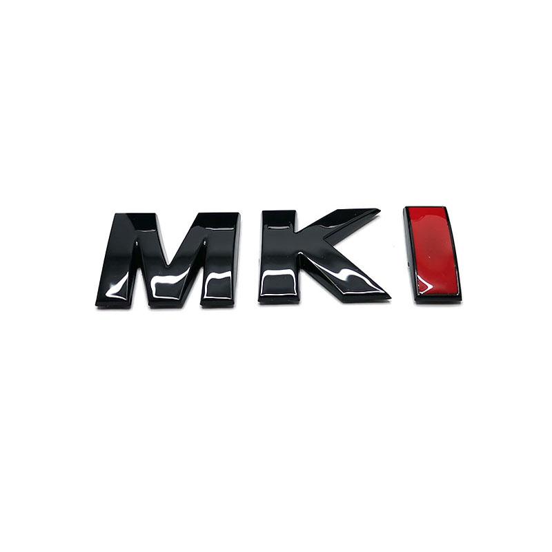 

Gloss Black Golf 1 Car Accessories MK 1 Grille letters Trunk Emblems Logos Sticker
