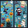 Halloween Window Sticker Pumpkin Witch Bat Castle Pattern Wall Stickers Halloween Decals