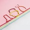 Creative Two-Color Food-Shaped Metal Paper Clips for Office Organization