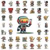50 Retro Cartoon Robot Stickers: Childlike Fun for Journals and Notebook Decorations