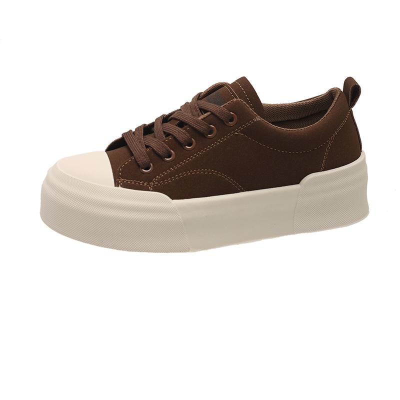 Fashion Thick Sole Women's Sneakers Leopard Print Designer Flats Casual Shoes Lace Up Running Sneakers 2024 Popular Fall Walking