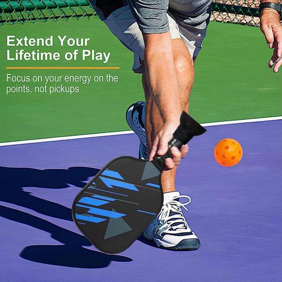 Universal Pickleball Ball Picker Easy Retrieval Super Suction Reusable Pickleball Racket Attachment Ball