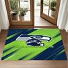 Seattle Seahawks Design Crystal Velvet Rug Soft Decorative Mat for Bedroom Entrance