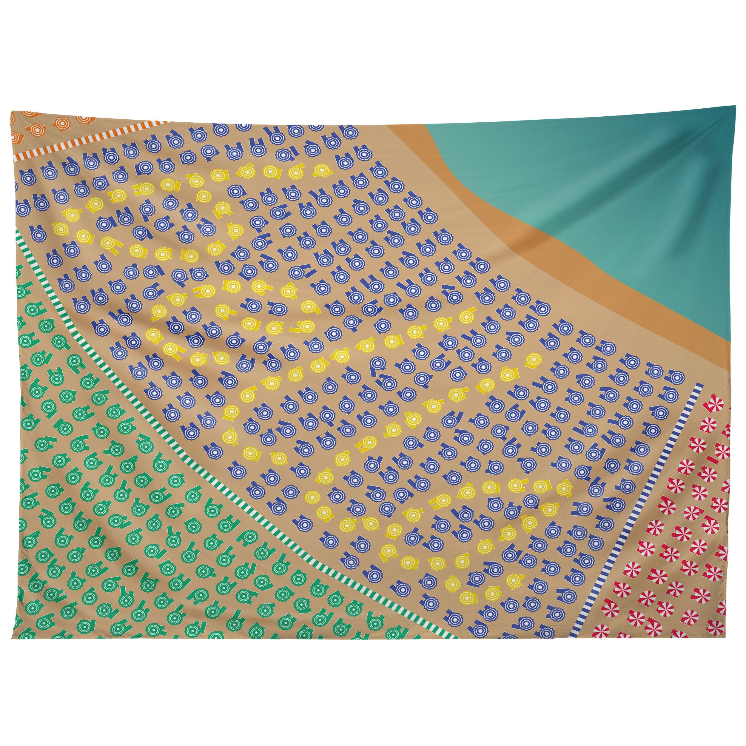 BELLA BEAUTIFUL ITALY BEACH tapestry 75x100 чёрный