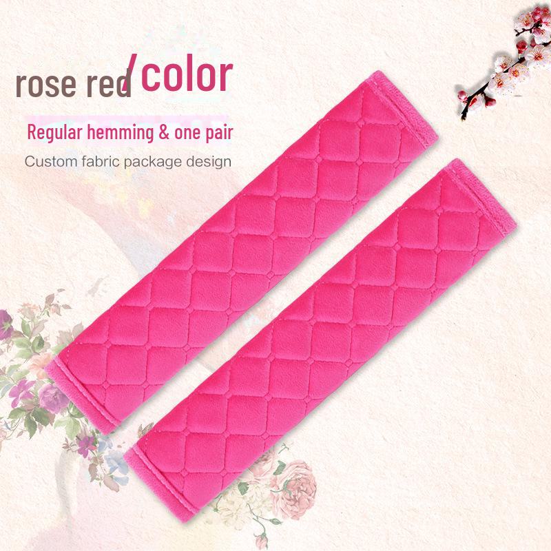 Prodloužený zimní plyšový pár ramenních krytů bezpečnostních pásů do auta: Teplý a pohodlný upgrade od výrobce