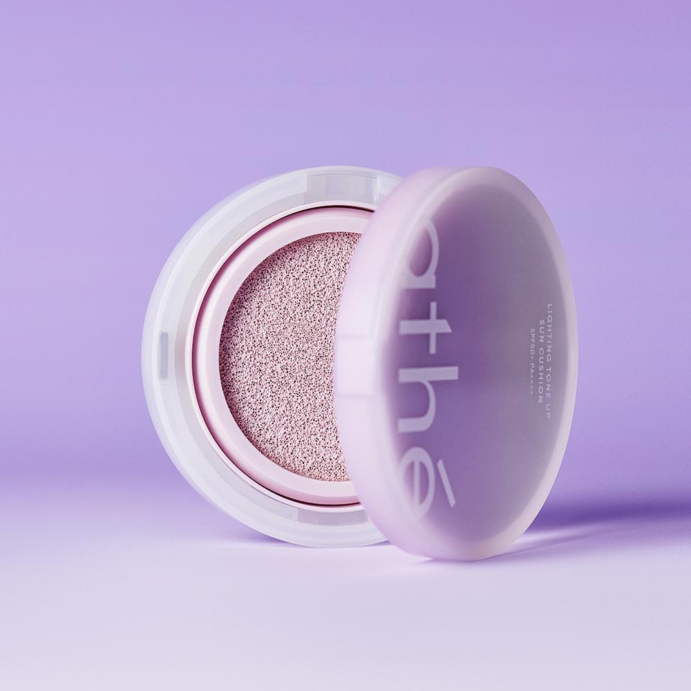 

Athe Vegan Relief Lighting Tone-Up Sun Cushion Misty Purple 12g – Tone-Up Effect, UV Protection, Korean 12g
