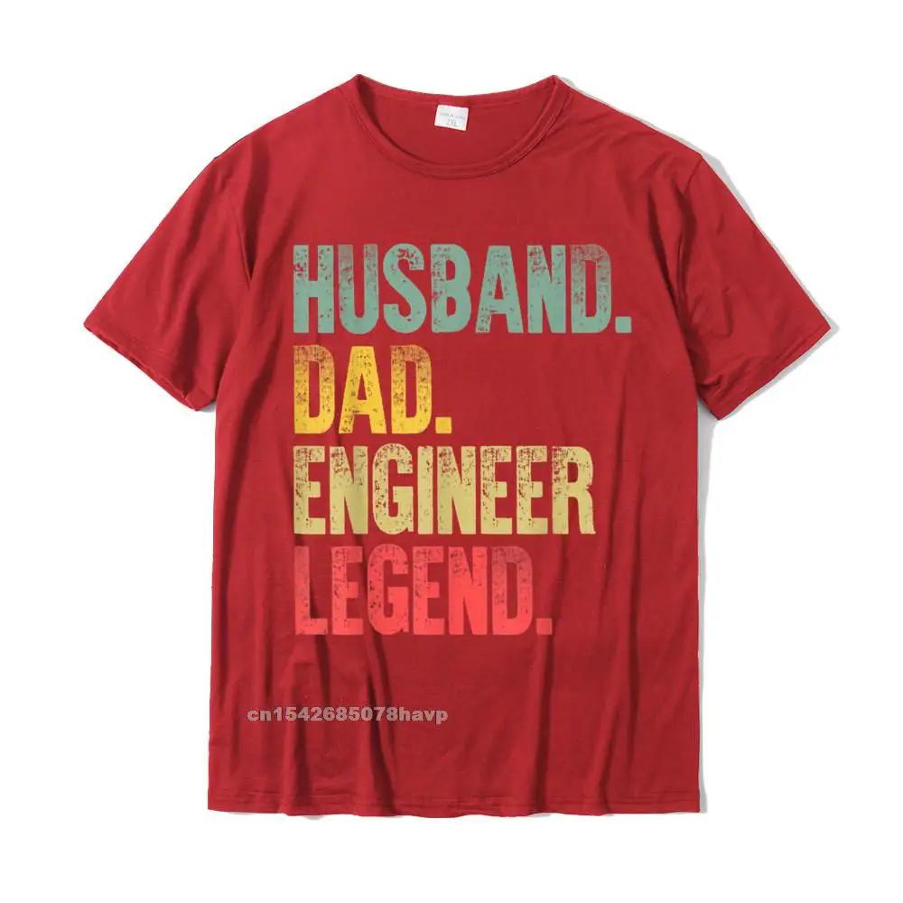 Mens Funny Vintage Shirt Husband Dad Engineer Retro T-Shirt Top T-Shirts Comfortable Oversized Men Tees Comfortable