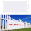 4 Pcs Large Blank Polyester Sublimation Banner 3 x 6 Feet With Hanging Ropes - Paintable Easy Hang Signs for Indoor Wall, Outdoor Party Display,