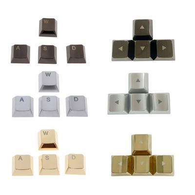 Set di Keycap in Lega di Zinco Metallico per Direzioni WASD Inciso al Laser Migliora l'Estetica delle Tastiere per Tastiere Meccaniche