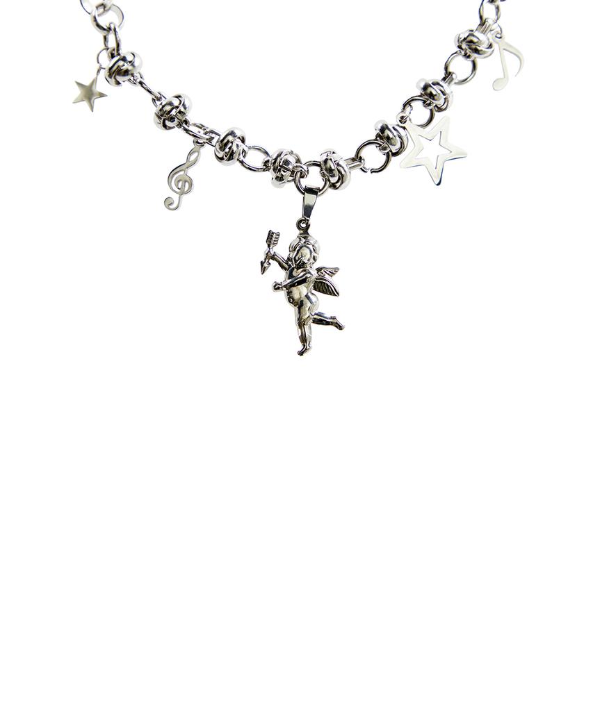 Luvistrue El Angel Cupid Necklace(Silver)
