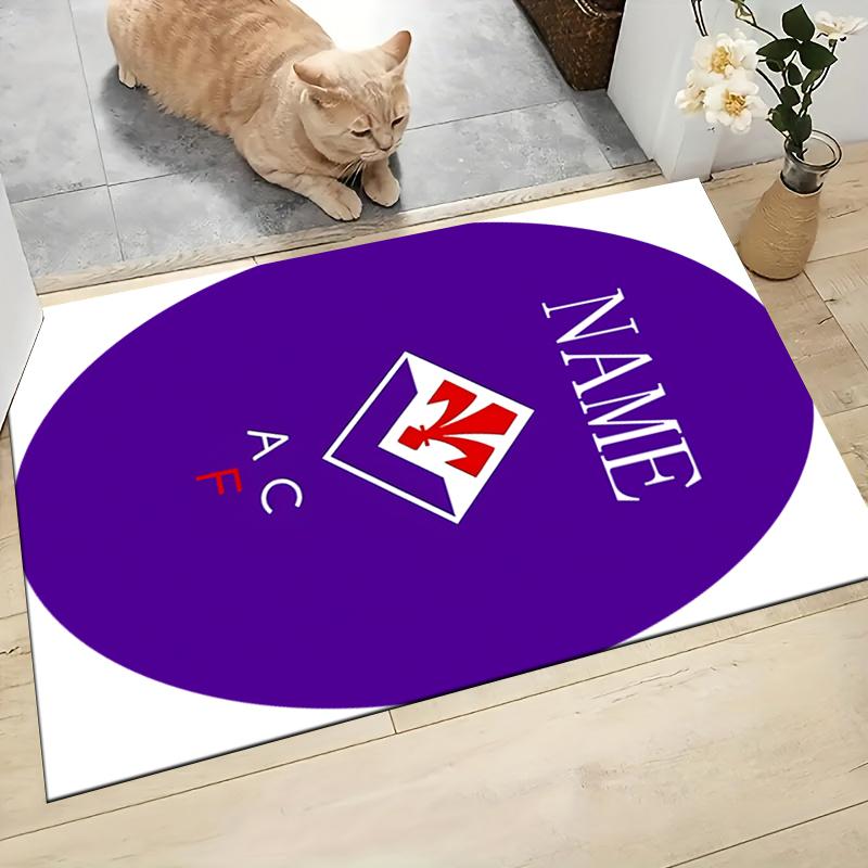 Custom Name AC Milan Fan Gear Carpet Rug Customizable Soft Washable Anti-Slip Home Living Room Sofa Mats Personalized Rug. 0909204