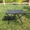 Table de pique-nique portable Tables de plage Table de camping avec support lumineux pour le sable Bord pliable avec évidement Articles suspendables