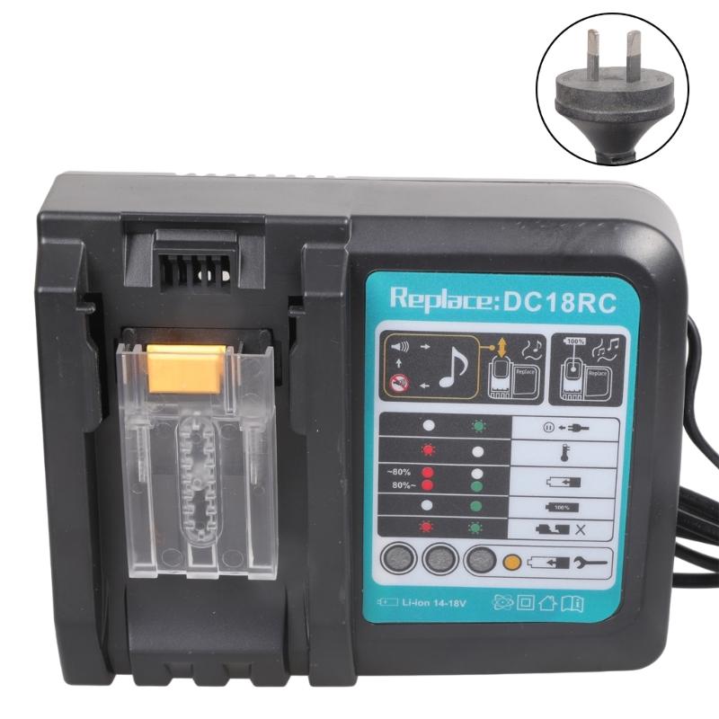 Li-ion Battery Charger for Charger 18V 14.4V BL1830 Bl1430 DC18RC Power Tool 3A Charging Current US/EU/UK/AU Plug