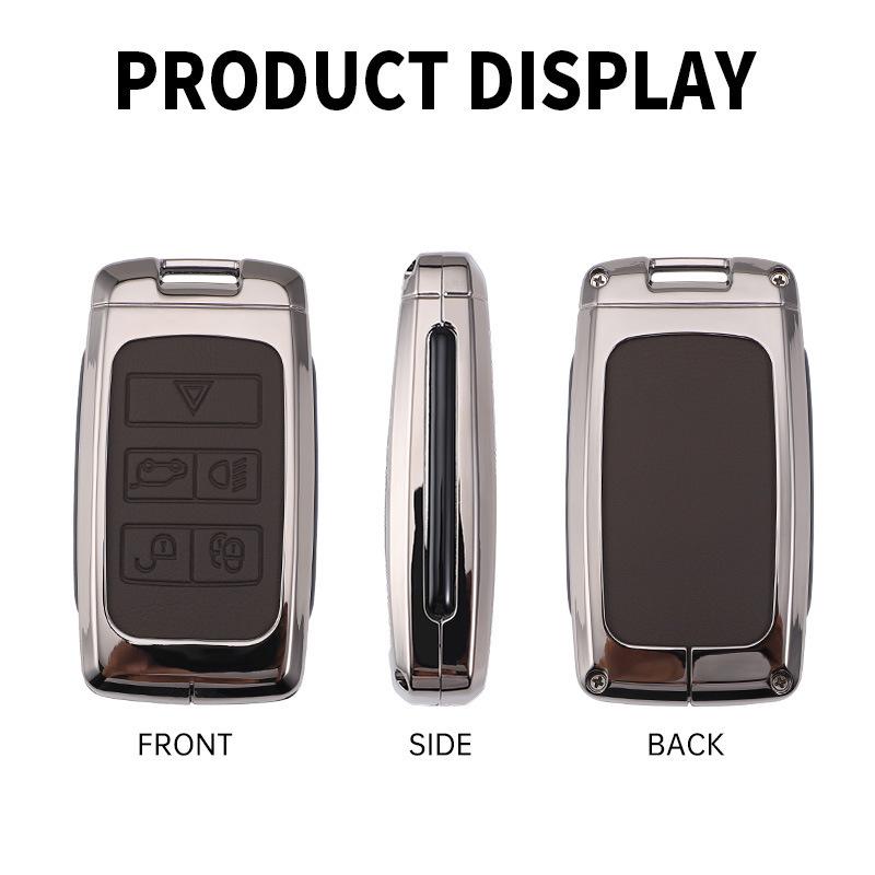 Compatible Key Case for Land Rover Range Rover: Evoque, Velar, Discovery 5, Sport, Defender - High-End Shell