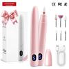 Portable Rechargeable Electric Nail Drill for Professional Gel Polish Removal and Polishing.
