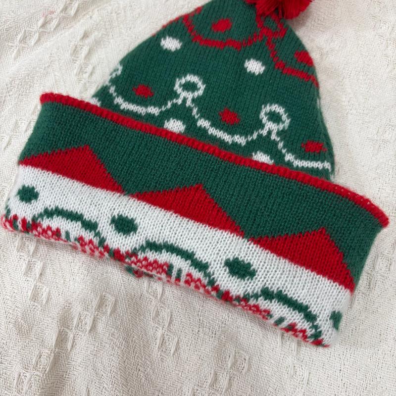 1/2 Pezzi Cappello a Berretto Lavorato a Maglia di Natale con Morbido Pompon Fantasie Natalizie Per Feste di Natale Eventi Invernali Riunioni Familiari