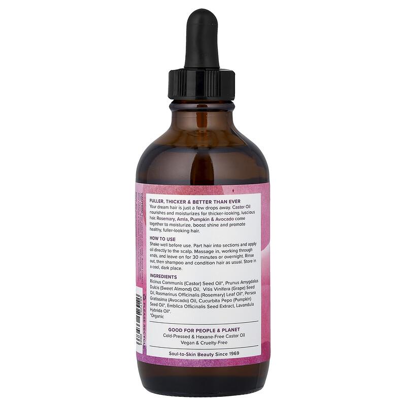 Castor Oil & Rosemary, Volumizing Hair Treatment, All Hair Types, 4 fl oz (118 ml)