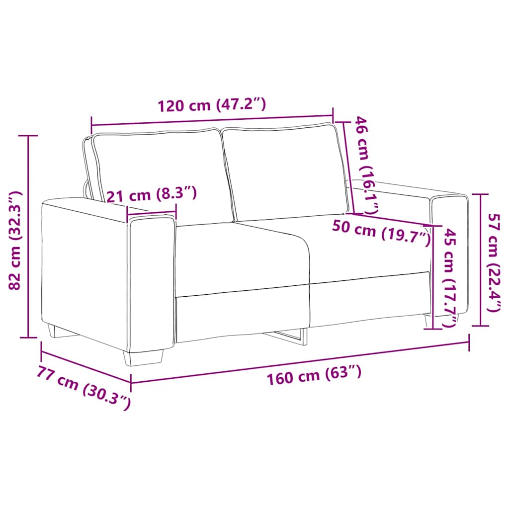 2 Piece Sofa Set with Cushions Dark Green Fabric