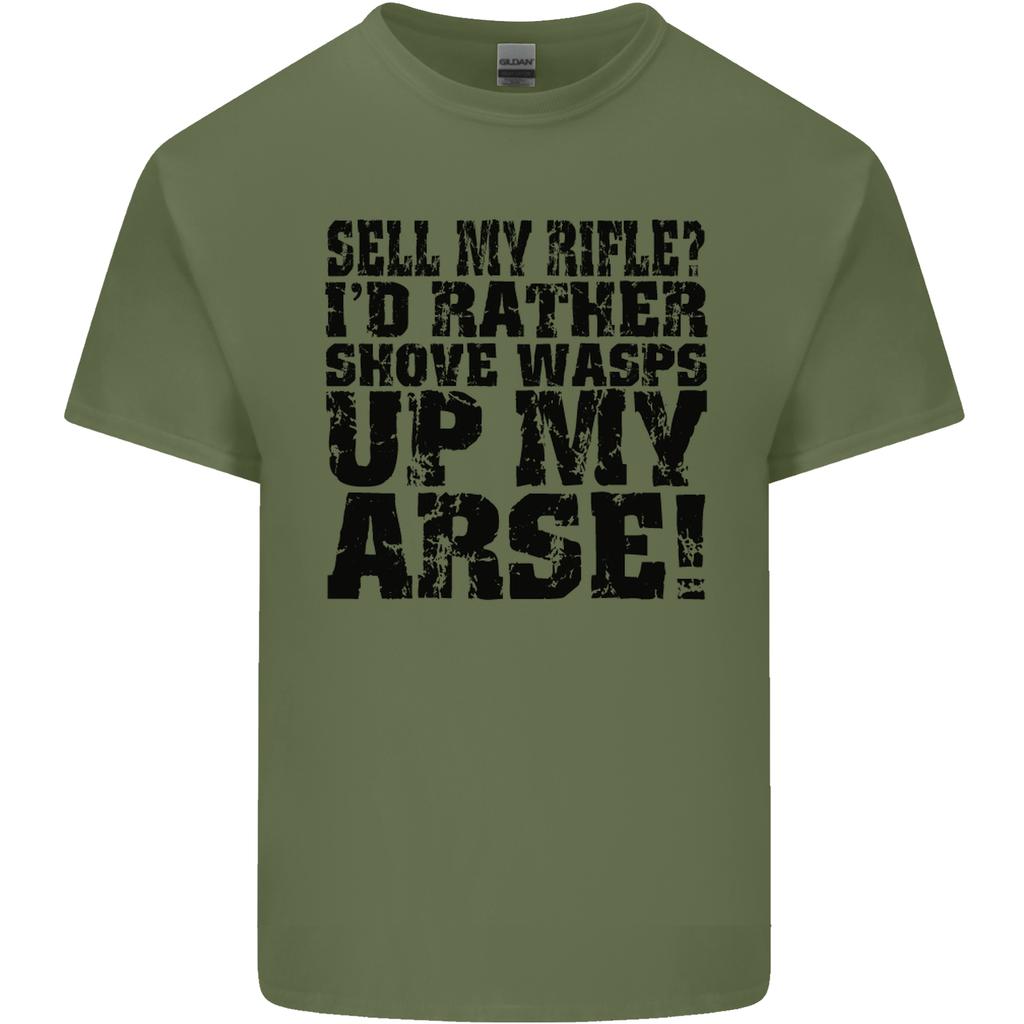 Sell My Rifle Soldier Farmer Farming Range Unisexs Light Cotton TShirt