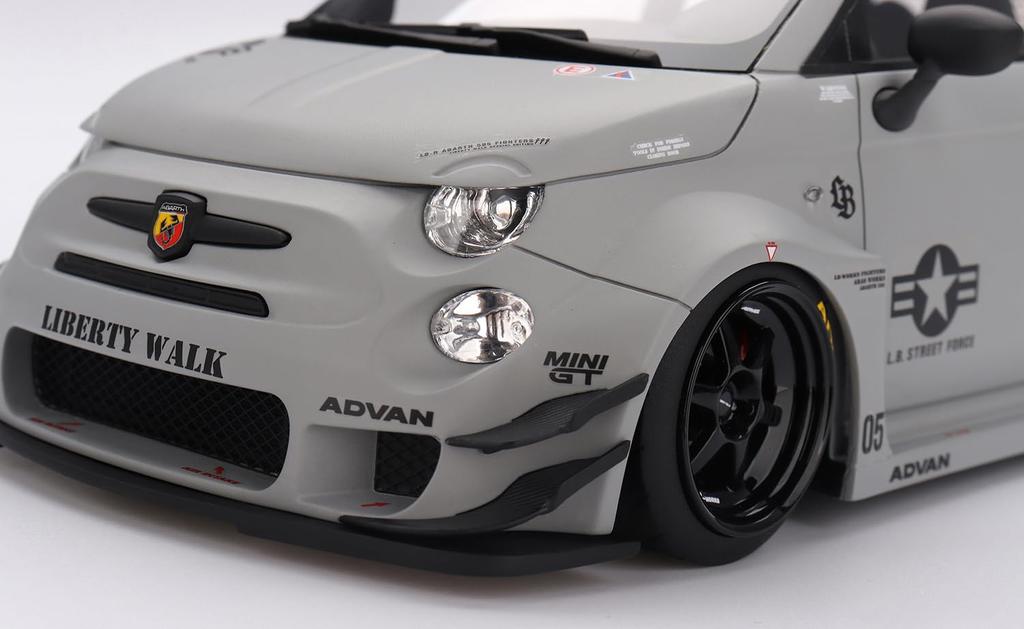 Sunrich TOP SPEED Scale Abarth 595 x Abarth Works Fighters Finished Model TS0622 1/18 LB-WORKS