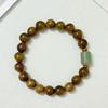 Natural Wooden Beaded Bracelet for Men 10mm Round Beads Sandalwood Bangle
