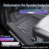 Hyundai Santa Fe TPE Full Coverage Floor Mats: Waterproof, Anti-dirt Carpet & Door Sill Protection
