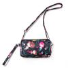 Three-layer zipper wallet, crossbody phone bag, patterned coin purse, Harajuku fashionable clutch, versatile for commuting