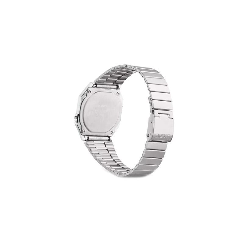Casio YOUTH series-metal small square small silver watch fashion retro trend small silver watch classic small square LCD display waterproof A700W-1A
