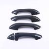 For Kia Optima K5 LHD     ABS Chrome Carbon Fiber Black Door Handle Cover Trims Sticker Car Styling Accessories