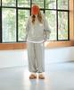 Alikim Goodluck Heart Snap Off Sweat Pants / Melange