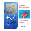 Classic Electronic Game Retro Puzzle Toy Blue Large Screen Handheld Game Console Toys For Children