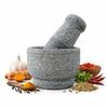 Granite Stone Mortar and Pestle Set for Kitchen | Handcrafted Okhli Musal for Grinding & Mixing | 4 Inch