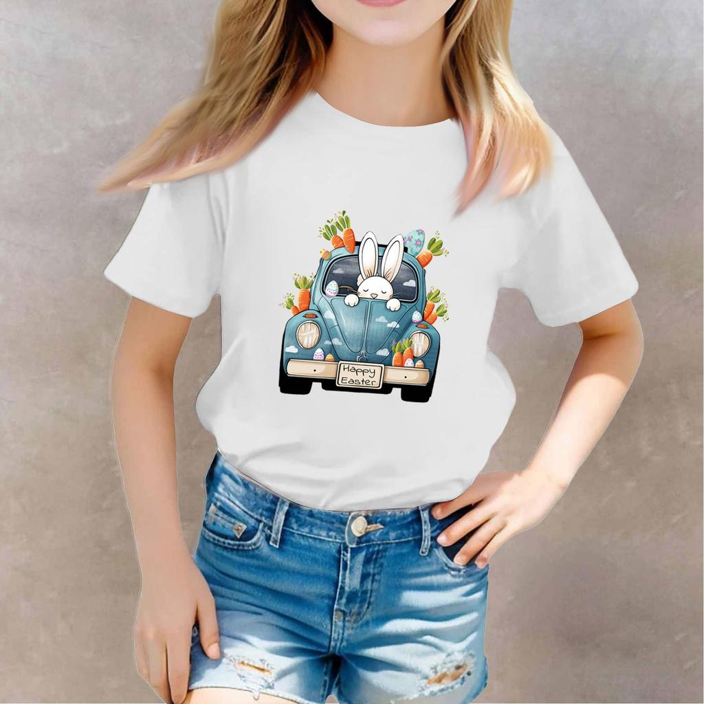 Toddler Girl Boy T-Shirts Kids Top Boys And Girls Printed Short Sleeved T-shirt