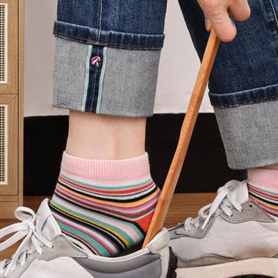 Shoe Horn Bamboo Household Sturdy Compact Without Bending Over Shoes Spoon Helper for Adults