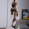 5 Head Vintage Hanging Hemp Rope for Light Retro Lamp Ceiling Pendant E27 Base