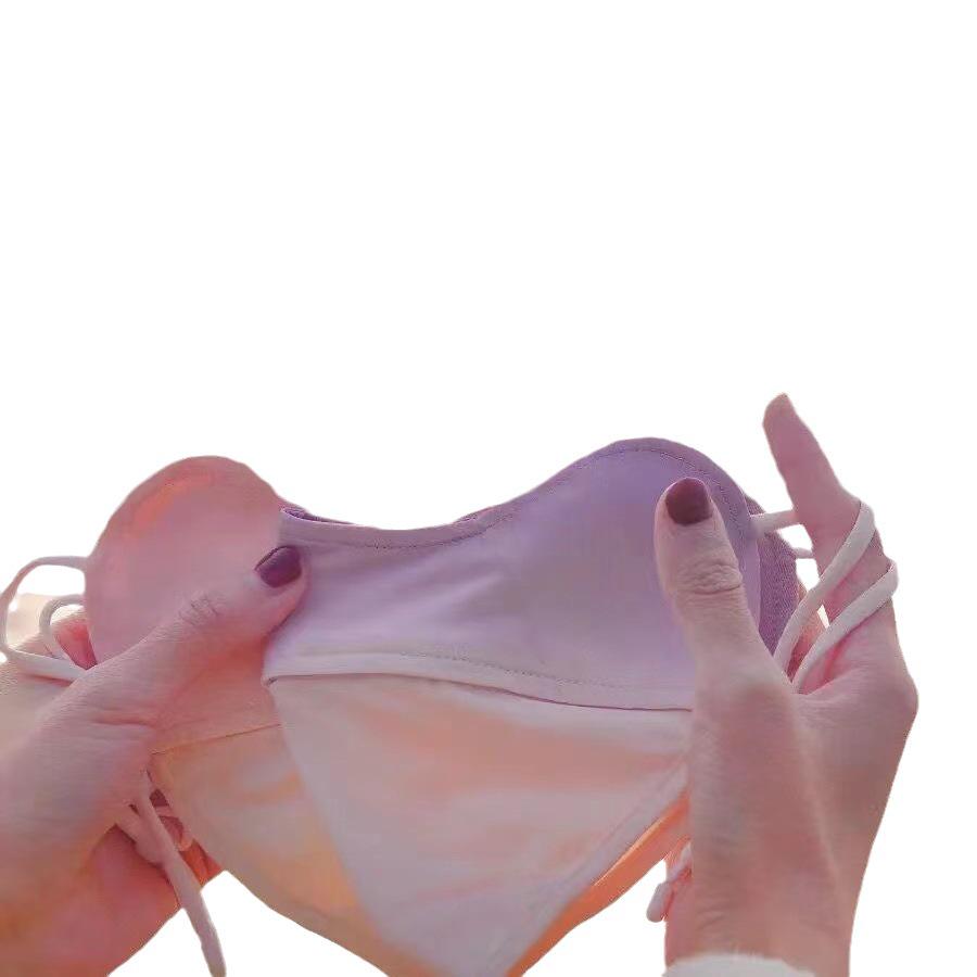 Damen UV-Schutz Farbverlauf Eisseide Sonnenschutzmaske