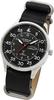 LAD WEATHER Slim Solar Military Watch with Luminous Genuine Lad046 X Men's Radio-Controlled Hands, Leather, (Black Black)