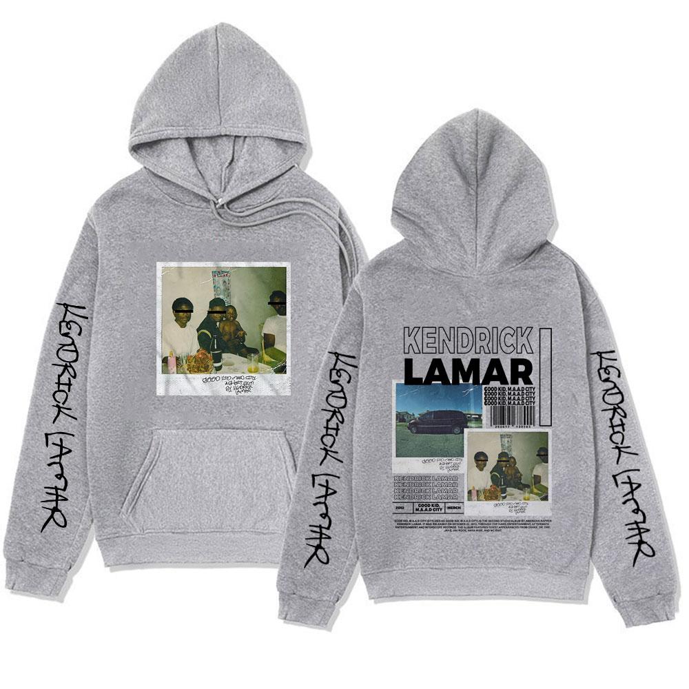 Rapper Kendrick Lamar Good Kid Hoodie Men Women's Hip Hop Rap Style Music Album Hoodies Sweatshirts Oversized Fashion Streetwear