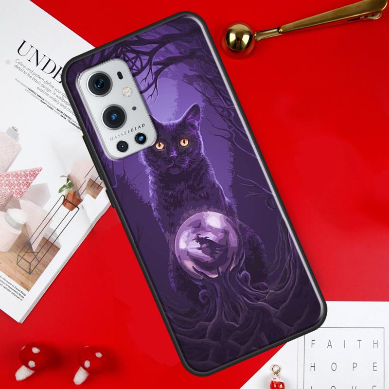 Witchcraft Witch Cat Case For OnePlus Nord 2 CE N10 N100 N20 N200 N300 Ace 8T 9R 9RT 10T 8 9 Pro 10 Pro Cover