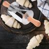 Taglierina a Rullo in Acciaio Inossidabile per Fare Croissant e Pane, Coltello per Pasta, Strumento per la Cottura