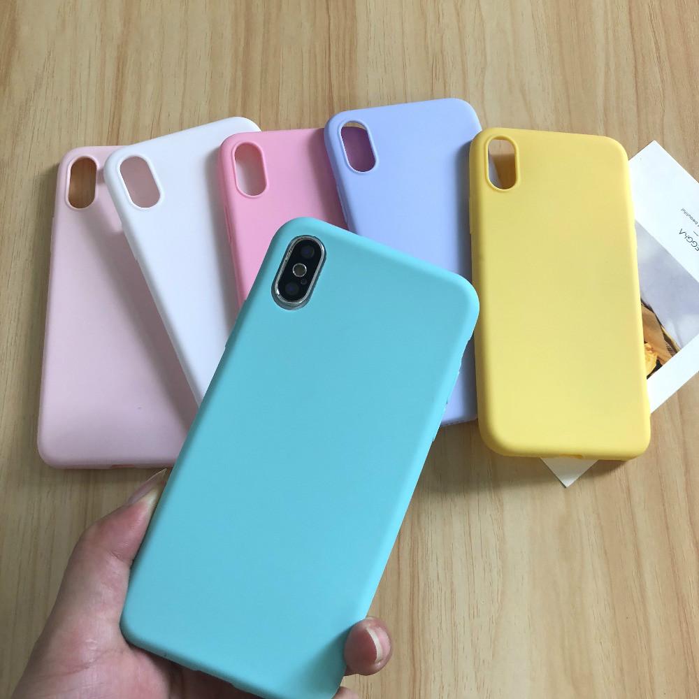 Buy Candy Colorful Case For iPhone 6 6s 7 8Plus 7Plus X XR XS Max ...