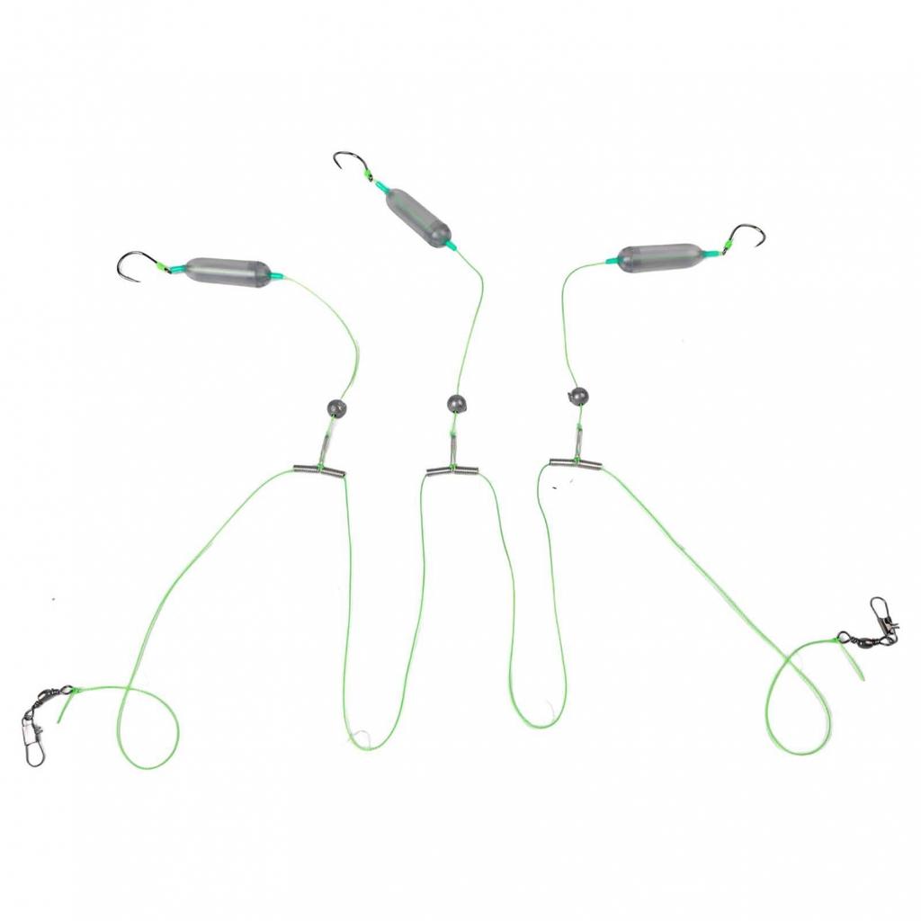 Fishing Rig with Three Hooks Designed for Maximum Catching Efficiency