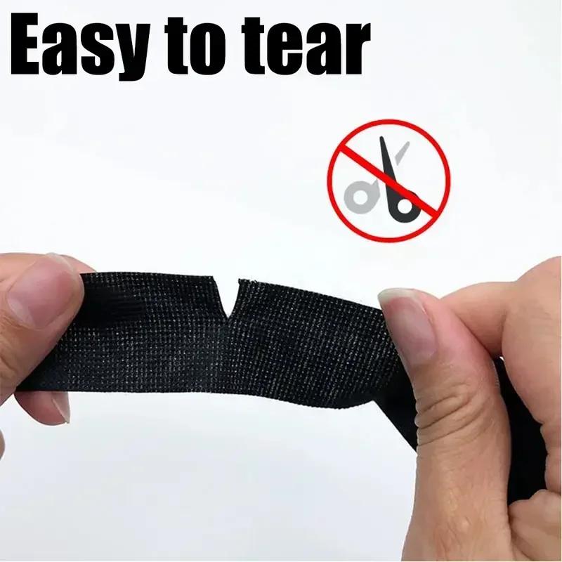 Black Waterproof Fabric Cloth Electrical Tape Heat Resistant Insulation Tape for Auto Wiring Harness Cable Wrap Repair