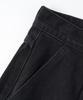 Descheuis Everyday Single-Pleat Carpenter Bermuda Denim Pants Black (Type A)