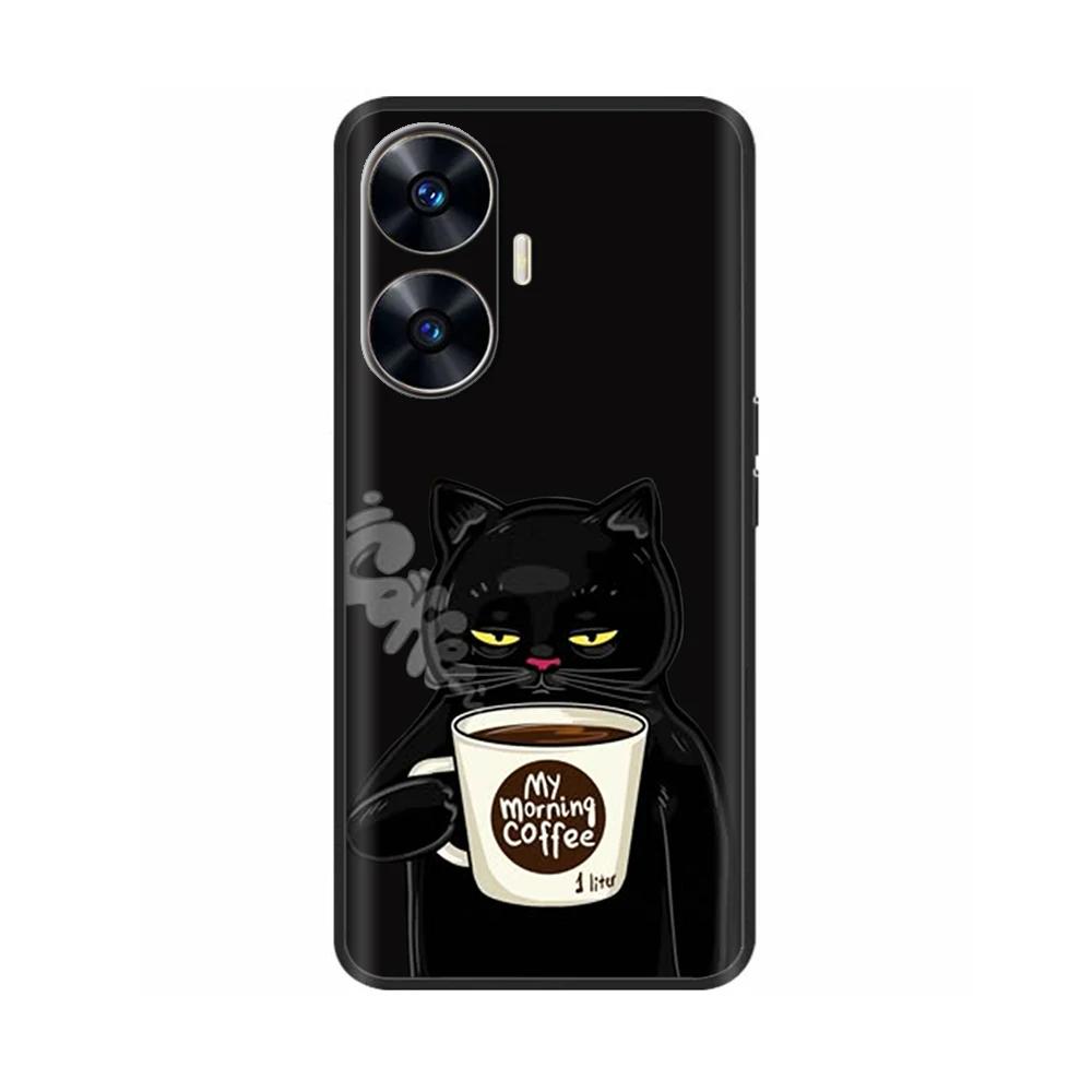 Θήκη Κινητού Για Realme C55 Μόδα Μαλακή Υγρή Σιλικόνη Πλήρης Προστασία Πίσω Κάλυμμα Για Realme Narzo N55 Θήκη C 55 RMX3710 Fundas
